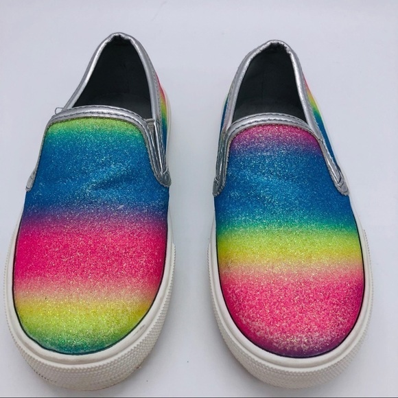 SAM EDELMAN-GIRLS CELINA RAINBOW SLIP-ONS SIZE 7 - Picture 7 of 12